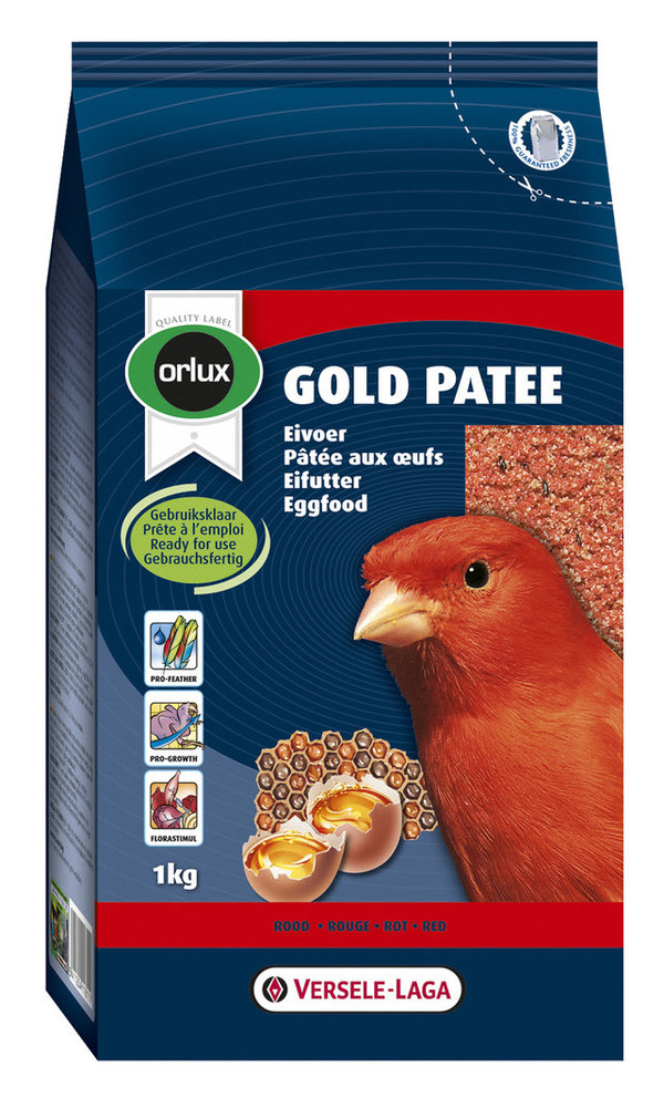 Orlux Eifutter Gold Patee Rot